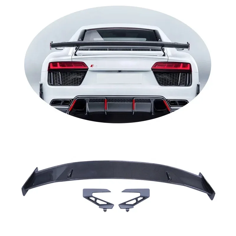 

P-Style Carbon Fiber Rear Tail Spoiler Wing for Au-Di R8