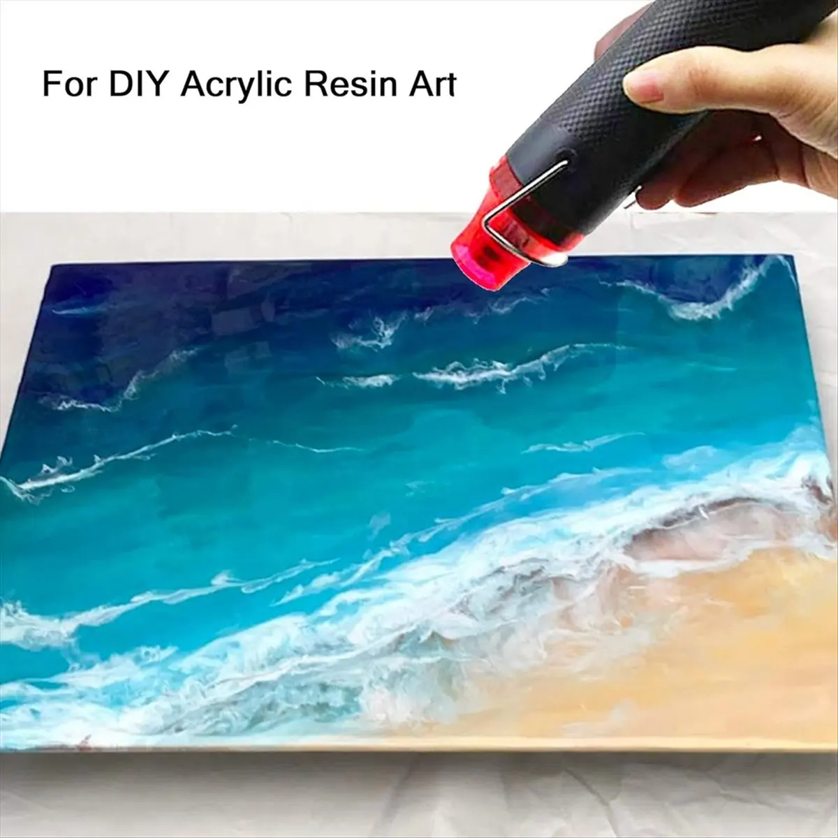 MALL Bubble Removing Tool for Epoxy Resin and Acrylic Art, DIY Glitter Tumblers, Specially-Designed Heat ,US Plug