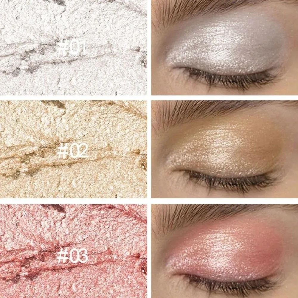 Matte Double-head Eyeshadow Stick Metallic High Gloss Diamond Shimmer Highlighter Colorful Multi-Color Eyeshadow Pencil