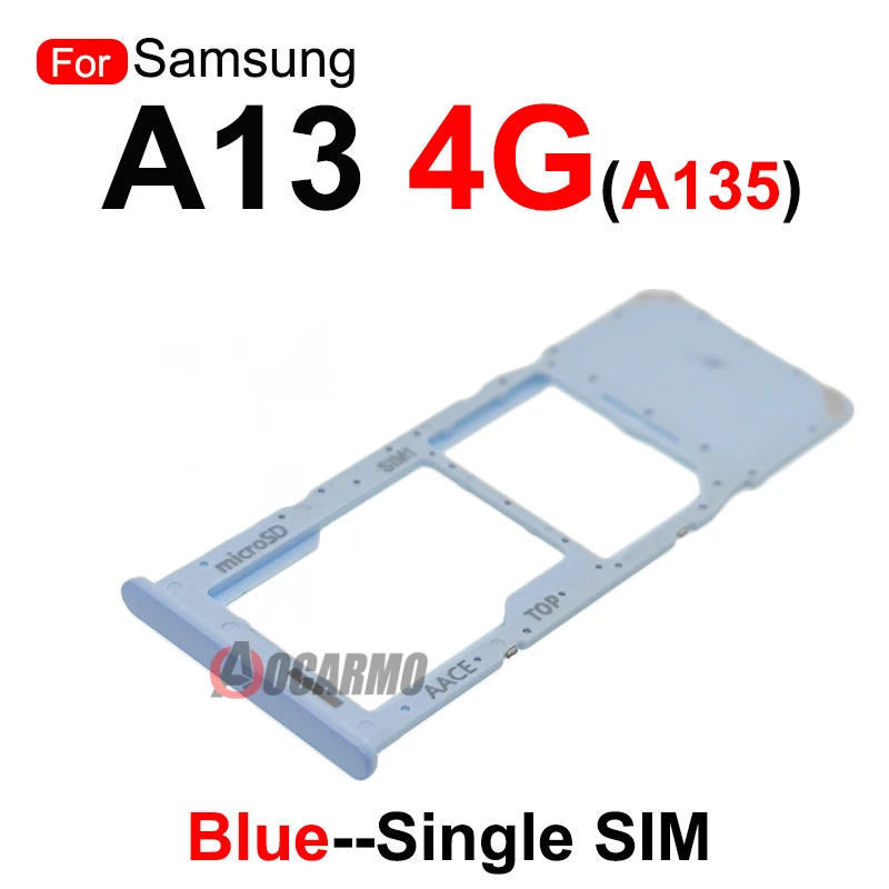 Tarjeta SIM para Samsung Galaxy A13 4G 5G A136 A135F MicroSD bandeja de tarjeta Sim soporte de ranura piezas de repuesto