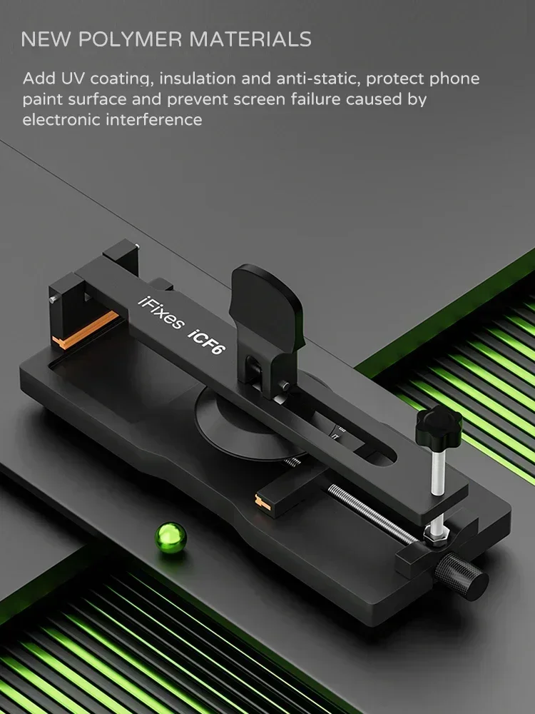 iFixes-ICF6 Mobile Phone LCD Screen Pry Opening Fixture No Heating Adjusted Freely Strong Sucktion Display Removal Repair Tool