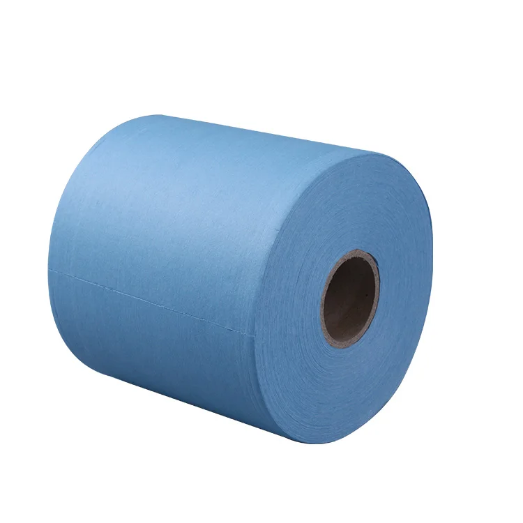 H-7001 Non-Linting Wipes Cellulose-Polyester Blend Chemical Resistant Roll for Cleanroom Medical Equipment