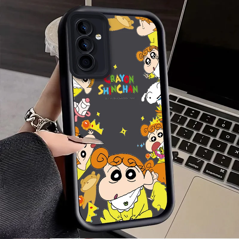 C-Crayon S-ShinChan Case for Samsung Galaxy S24 S23 S22 S21 Ultra Plus S20 FE A54 A53 A52 A52S A51 A50 A50S A34 A33 A32 Cover