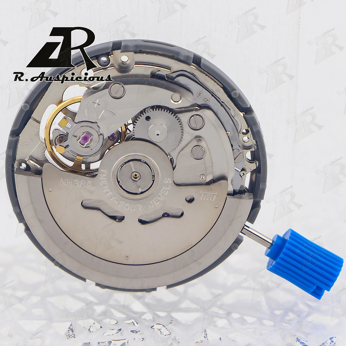 새로운 오리지널 일본 TMI NH38A 기계식 무브먼트 자동 24 보석 고정밀 날짜 없음 시계 부품 교체