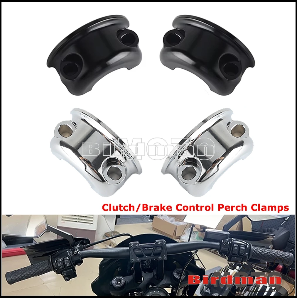 Motorcycle Handguards Brake Clutch Lever For Harley Dyna Low Rider Street Bob Super Glide Switchback Brake Control Perch Clamps