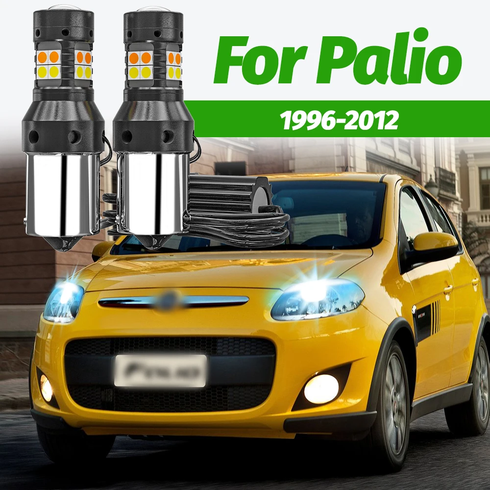 

2 шт. Двухрежимные светодиодные указатели поворота + дневные ходовые огни (DRL) для Fiat Palio 1996-2012, 2005, 2006, 2007, 2008, 2009, 2010, 2011