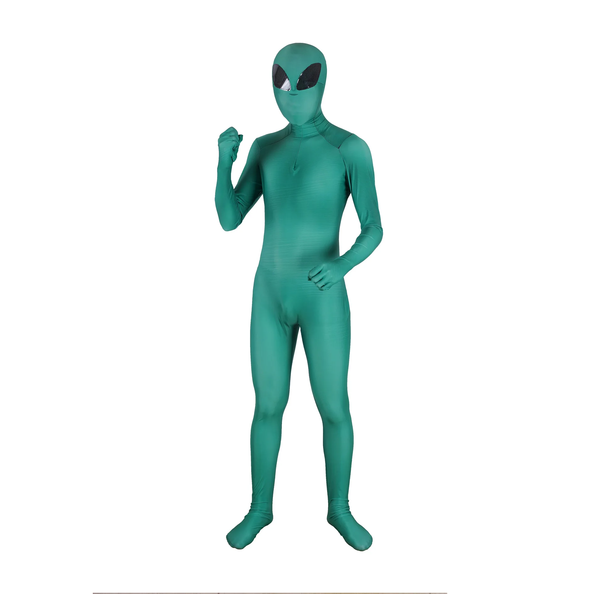 Alien Extraterrestre Bodysuit Cosplay Costume Jumpsuit Men Women Child Halloween Carnival Party Outfits