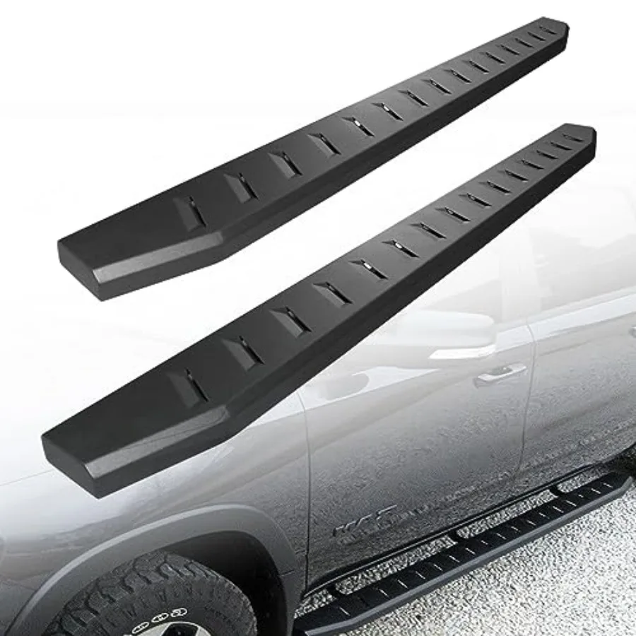 6 لوحات تشغيل متوافقة مع 20192025 Dodge Ram 1500 New Body Crew Cab لا تناسب Ram Classic Side Step Nerf Bar Textured Bl #1