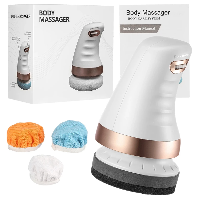 

Настраиваемый 360 ° Вращающийся массажер для тела от целлюлита, ручной, с высокочастотной вибрацией и функцией скребкового массажа