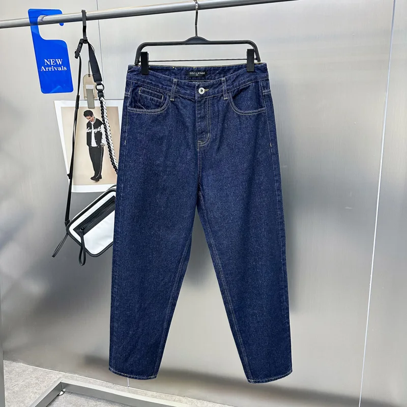 

Faionable Busin Casual Workwear Jeans Straight Leg ort Jeans Men's Spring Autumn Slim Fit Long Pants Simple Design