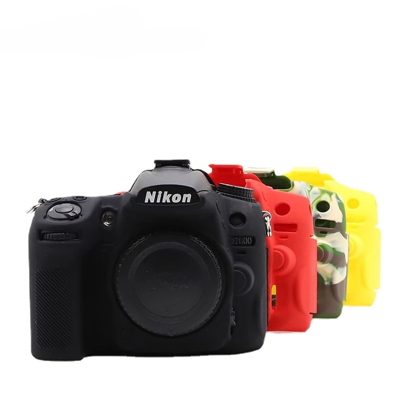 Bonita y suave para Nikon D850 D5300 D610 D600 D7000 D780 D3400 D3500, bolsa de goma de silicona para cámara DSLR, funda protectora para el cuerpo