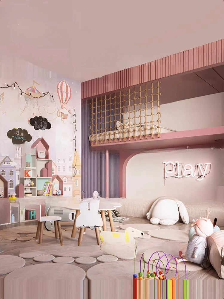 Rete in corda per camera da ragazza be d, letto a castello rosa, letto a scaletta