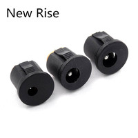 10Pcs DC-022K 5.5*2.1MM 5.5*2.5MM 3.5*1.35MM DC Power Socket 3Pin Connector Panel Mounting DC022 With Card slots Charging socket