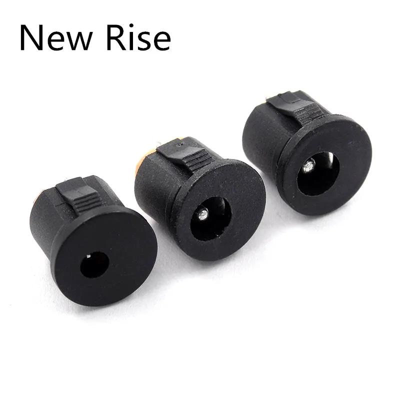 10 sztuk DC-022K 5.5*2.1MM 5.5*2.5MM 3.5*1.35MM DC Power Socket 3Pin Panel przyłączeniowy montaż DC022 z gniazdami kart gniazdo ładowania
