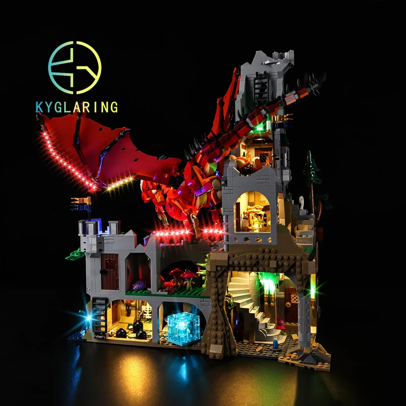 LED Light Kit For#21348 Dungeons & Dragons: Red Dragon's Tale Model DIY Toys Set Not Included Building Blocks