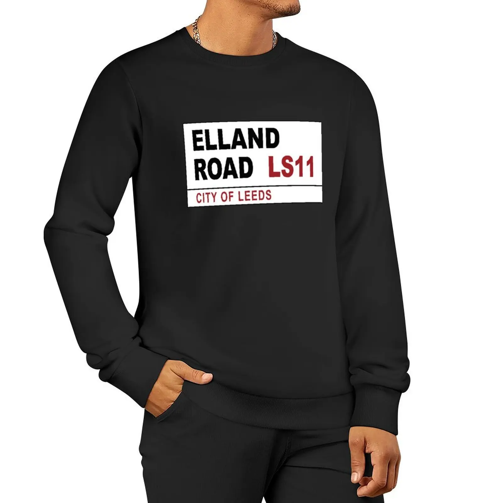 

Elland Road Street Sign Pullover Hoodie korean style clothes graphic t shirts men winter clothes men wear men's sweatshirts