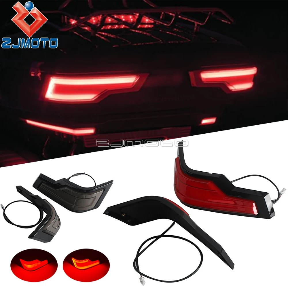 

Для Harley Street Glide FLHX FLHXS FLHXSE 14+ Tour: Декоративная подсветка багажника, задний фонарь для кофра, стоп-сигнал, задний фонарь для мотоцикла