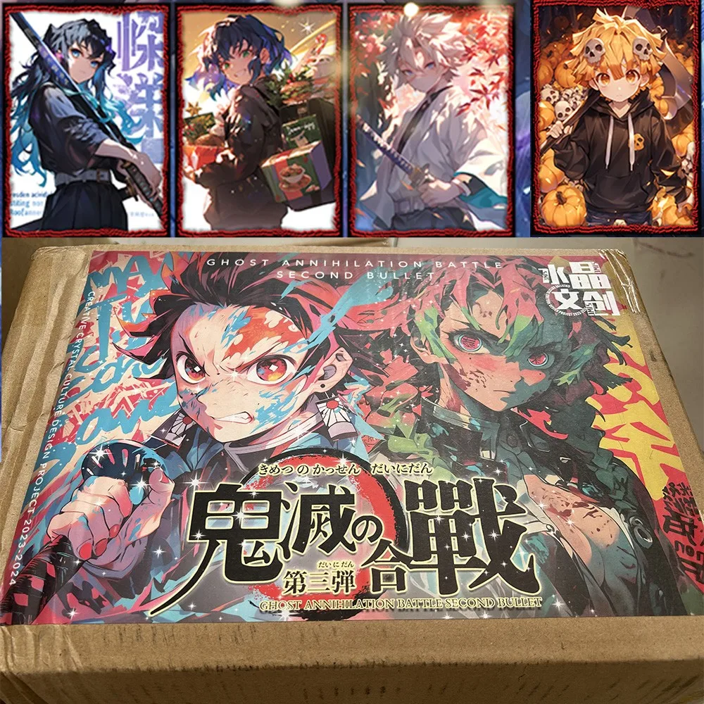 

Newest Demon Slayer B5 Collection Card Kimetsu No Yaiba Tanjirou Kamado Nezuko Anime Character Collection Card Children Toy Gift