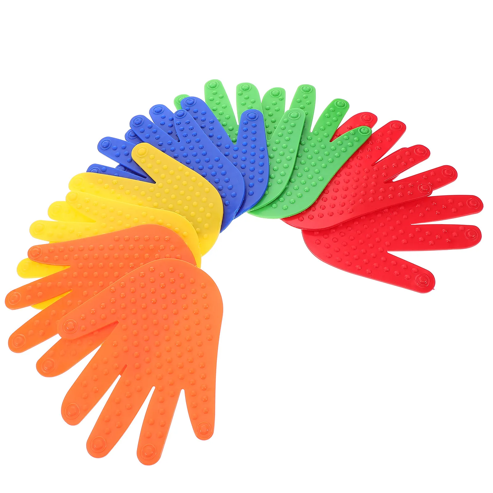 

Tactile Massage Hand Foot Prints 5 Pairs Carpet Spot Markers Strips Classroom Floor Sensory Training Fun Games Kids Colorful