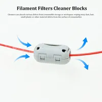 Filament Cleaner Filament Filters Dust Removal Flame Foam Clean Blocks 3d Printer Accessorie for bambulab Creality a6 a8 cr-10