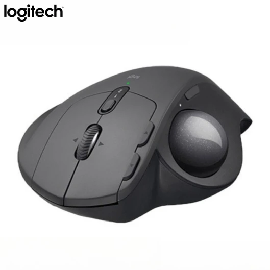 

Logitech MX Ergo S Wireless Bluetooth Trackball Silent Ergonomic Mouse with 20° Tilt for Multi-Device PC Laptop Mac Computer