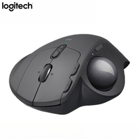 Logitech MX Ergo S Wireless Bluetooth Trackball Silent Ergonomic Mouse with 20° Tilt for Multi-Device PC Laptop Mac Computer