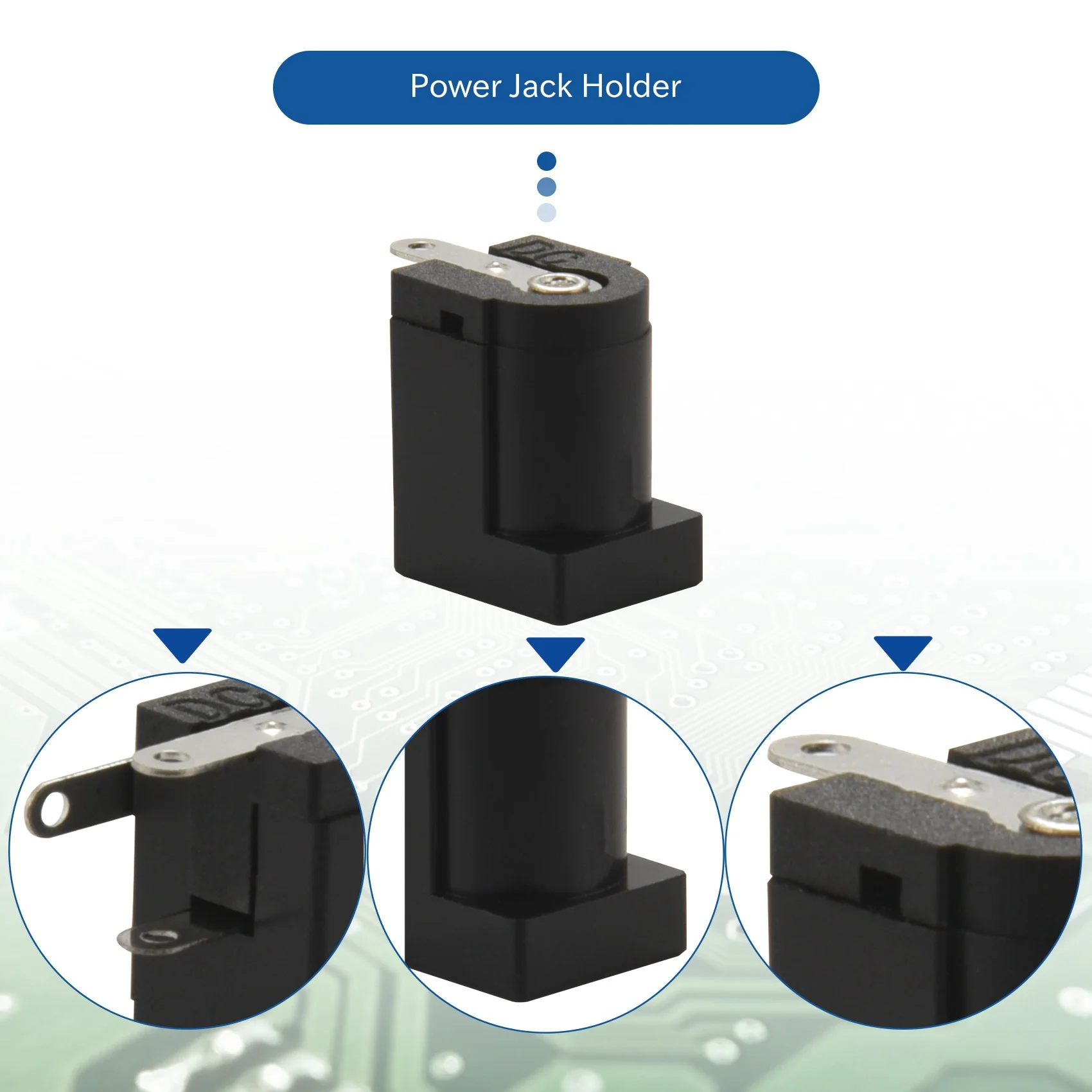 10pcs DC Power Jack Socket 2.1mm Barrel-Type PCB Mount