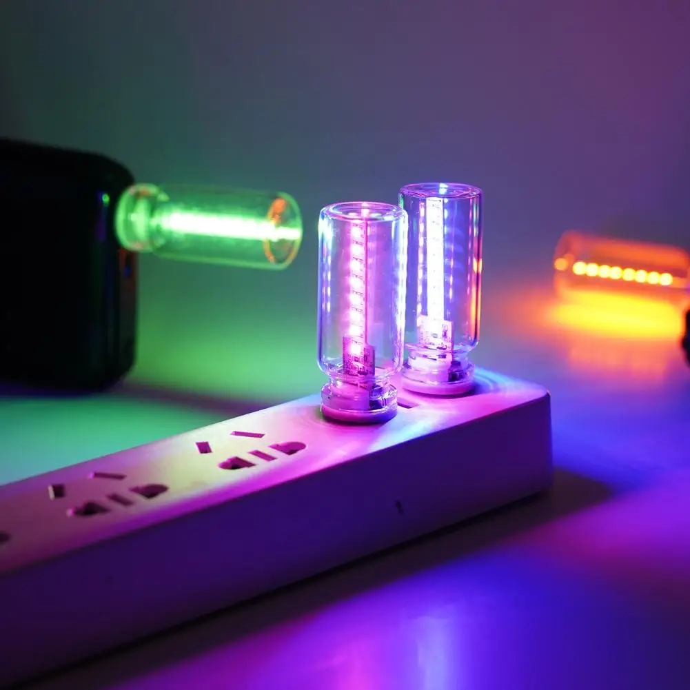 USB LED 자동차 인테리어 분위기 빛 휴대용 주변 조명 플러그인 USB 터치 컨트롤 라이트 자동차 파티 휴일 Decorati X1G8
