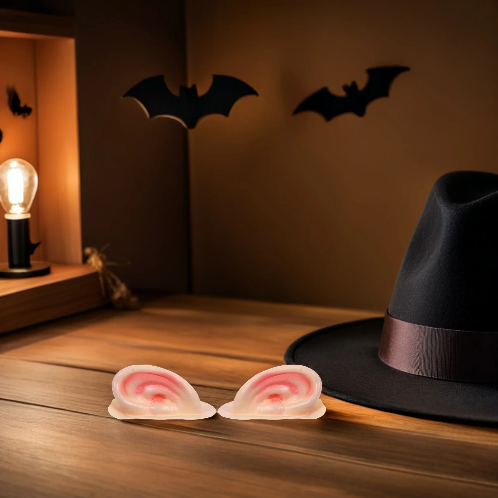 

1 Pair Realistic Fake Ears Halloween Elf Costume Props Lightweight For Party Masquerade Cosplay Accessories Halloween Ear