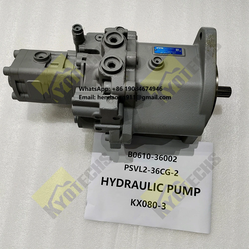 Construction Machinery Excavator Hydraulic Pump B0610-36002 PSVL2-36CG-2 KX080-3 HYDRAULIC PUMP