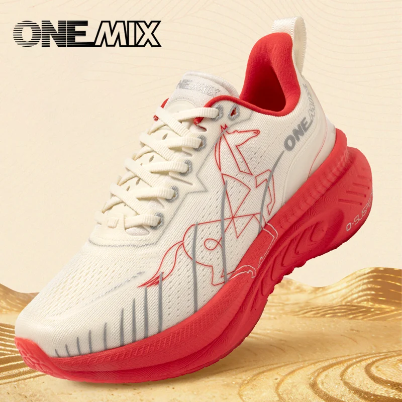 

ONEMIX 2026 Year of the Horse Limited Edition Sports Shoes Ultra-Lightweight Shock-Absorbing Unisex Casual Running Shoes