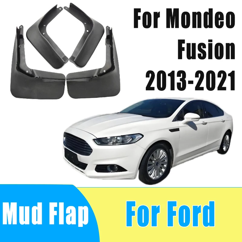 

4pcs Auto Tire Mudguard Waterproof Prevent Mud Splashing Car Mud Flap Fender Trim Accessories For Ford Mondeo Fusion 2013-2021