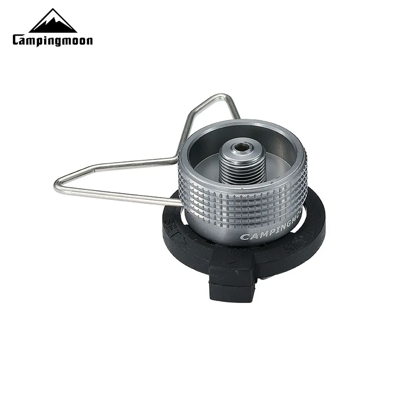 Z10 Butane Adapter with Bracket Gas Head Conversion Nozzle Bottle Type Input Screw Lindal Valve Output for Outdoor Camping