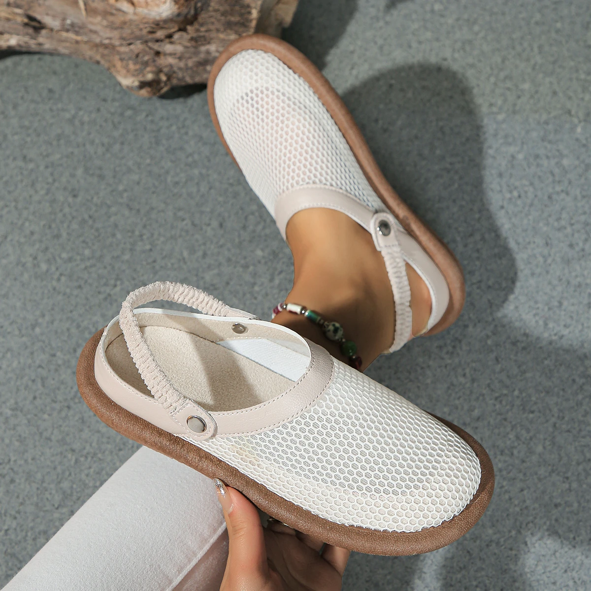 Women Sandals 2024 New Fashion Casual Solid Color Shoes for Women High Heels Sandals Designer Sandals Plus Size Zapatos De Mujer