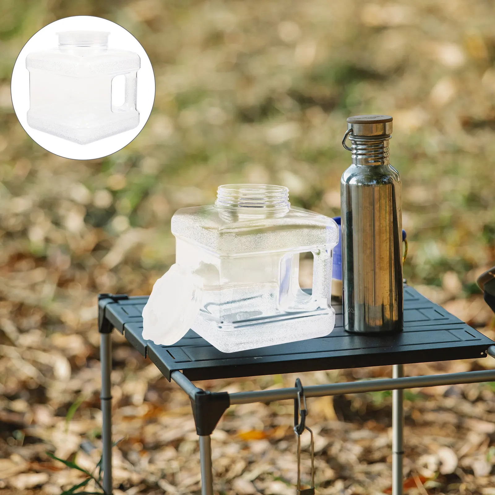 

Portable Container Large Water Storage Bucket Handle Sturdy Reusable Pc Material Lightweight Durable Impact Resistant Easy Carry