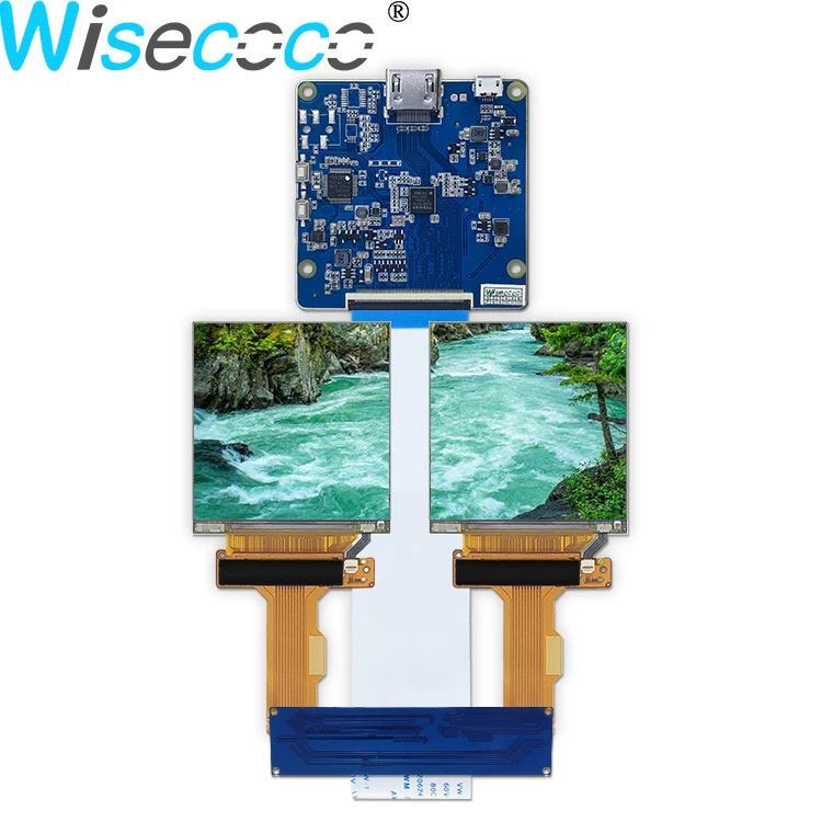 2.9 Inch 1440X1440 TFT Dual Screen LCD Display MIPI Interface Control Board for 3D VR Glasses Headset Wisecoco