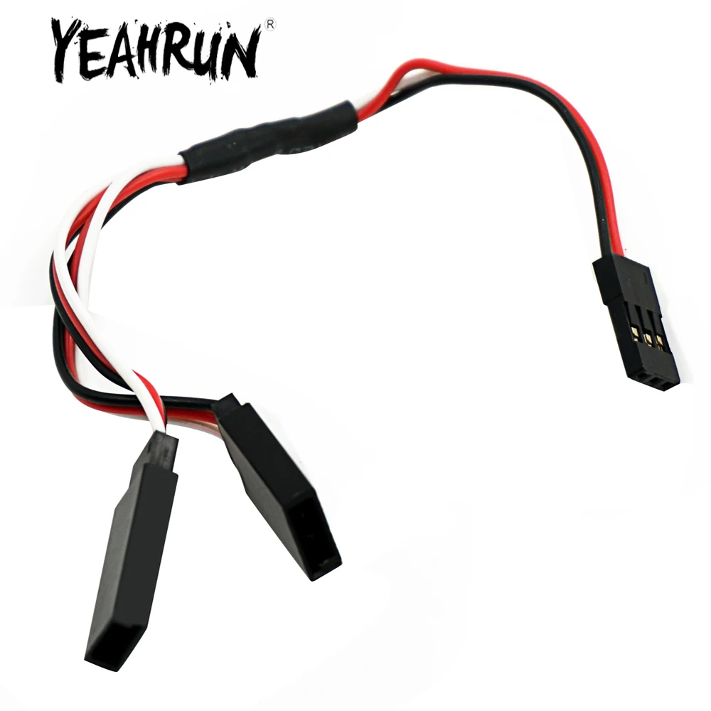 

YEAHRUN 1PCS 120MM 175MM 1 to 2 RC Servo Y Extension Wire Cable JR Male to Female for RC Car