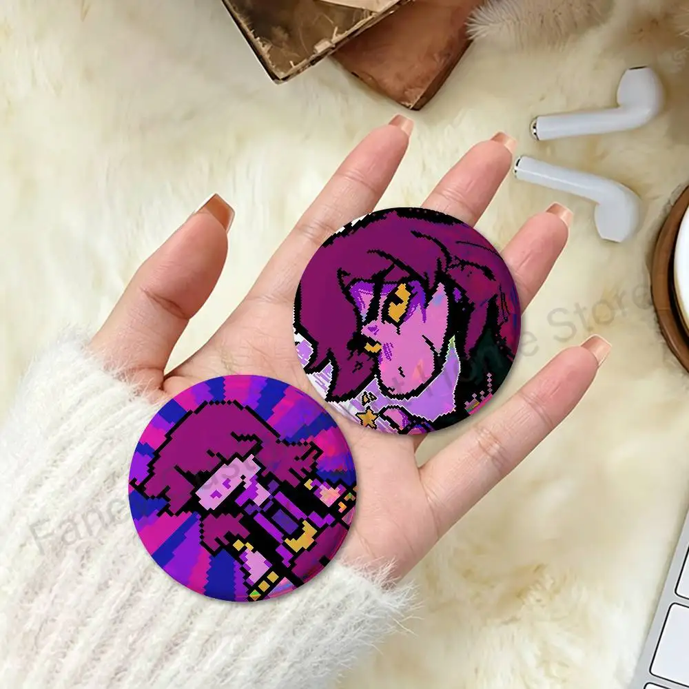 S-Susie D-Deltarune Pins 58mm Cute Cartoon Badge Handmade Brooches for Backpack Accessories - view 2
