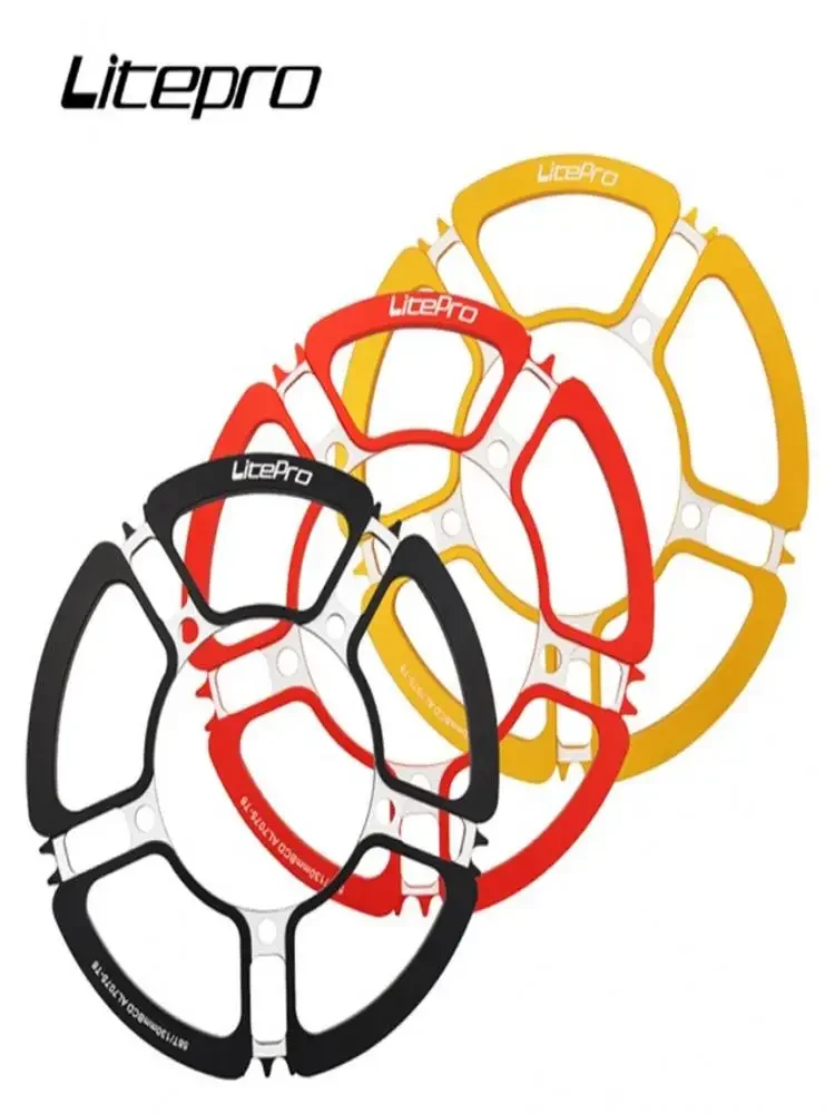 AliExpress NONE Litepro Folding Bike Mtb Crank Petal Chainwheel Chainring 53T 56T 58T Petals Sprocket Flower Chainring