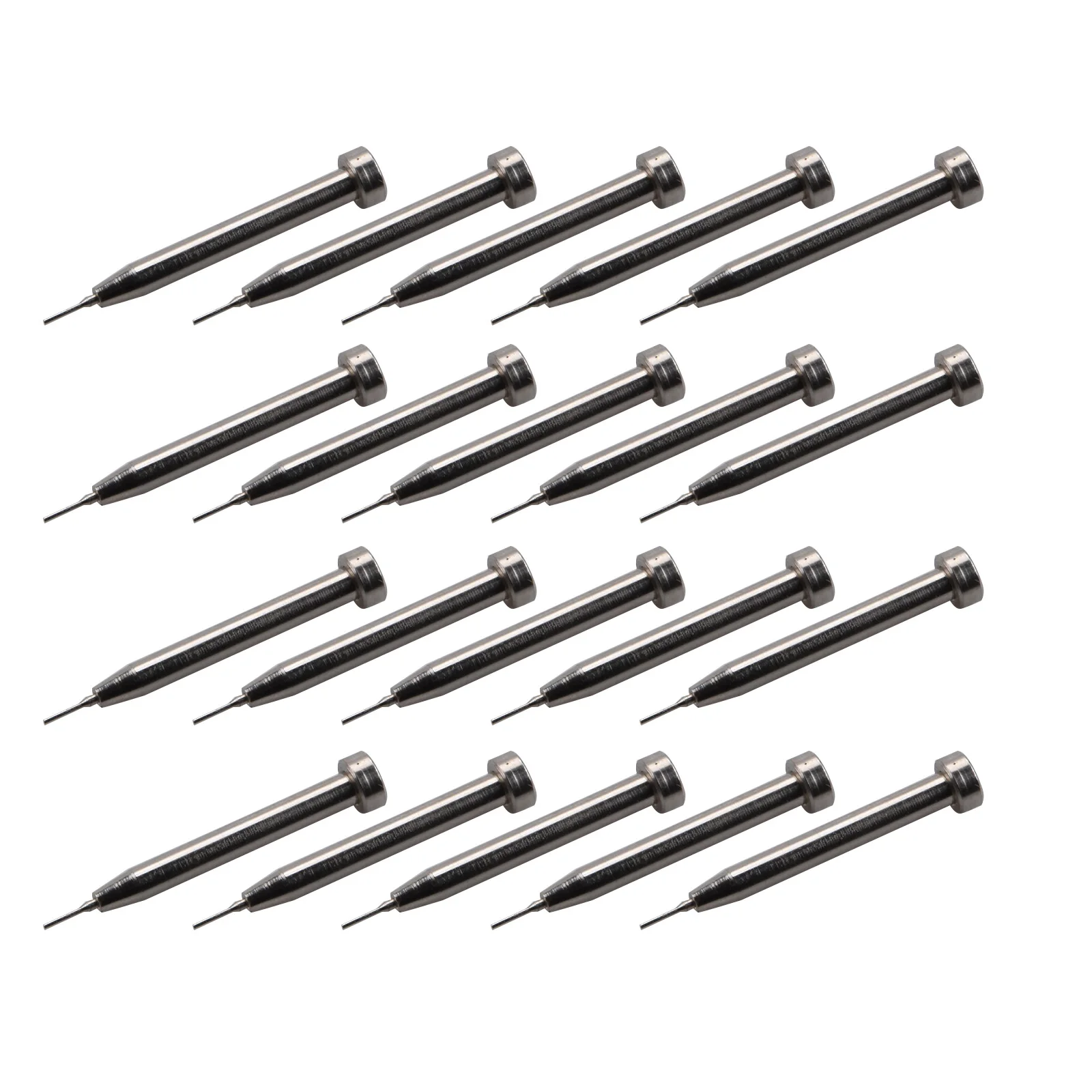 Link Pin Remover para Watch Band Strap e Pulseira, Primavera Barras Ajustador, Ferramenta de Reparação Relojoeiro, Agulhas, Soco, 20Pcs