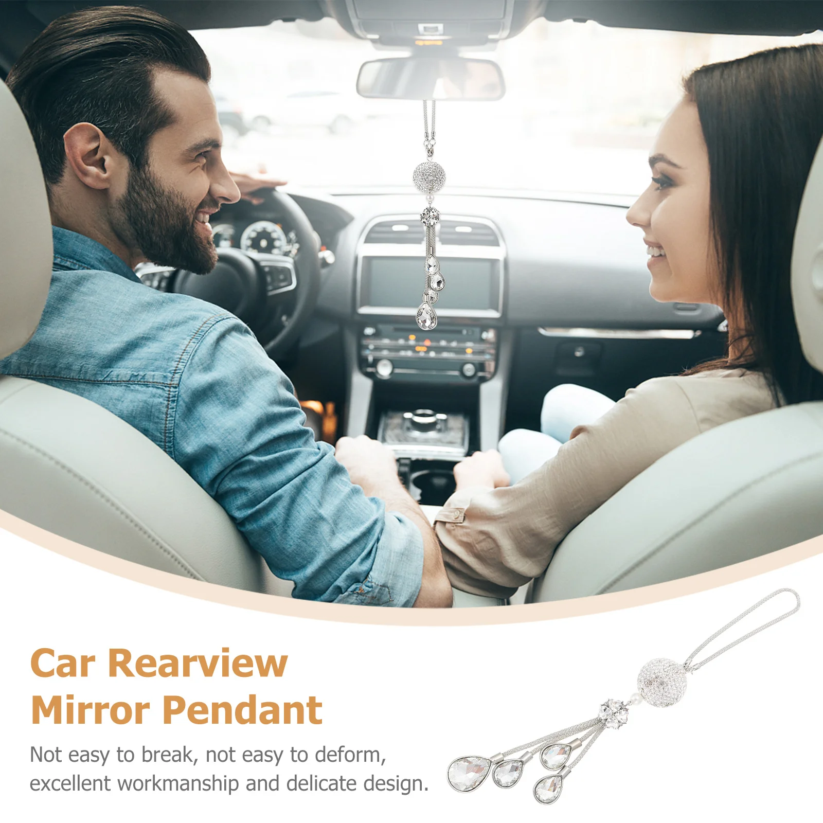 

Car Rearview Mirror Pendant Car Rhinestone Pendant Car Inner Pendant Car Hanging Decor