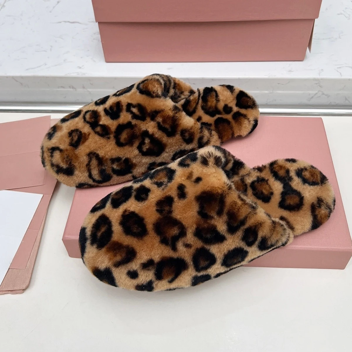 2026 Neue Damen Flauschige Fel – Slip On Mule Flat Bewertung und Preis