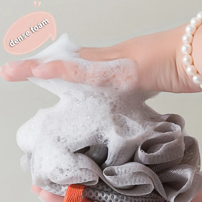 1 pezzo di palla da bagno in spugna morbida luffa - dispenser di sapone 2 in 1 e scrub per il corpo sfera da doccia esfoliante per il bagno per uomini e donne