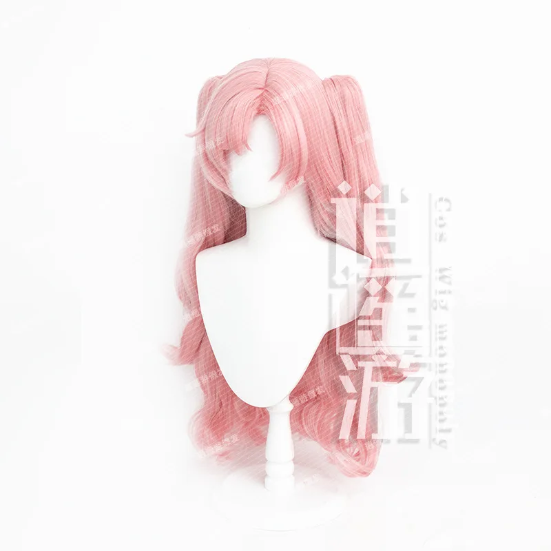 Game Zenless Zone Nul Nicole Demara Cosplay Pruik 75Cm Roze Hittebestendig Synthetisch Haar Halloween Feest Anime Cos Pruiken Pruik