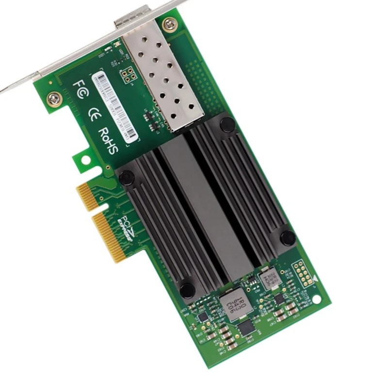 82599-1SFP/X520-DA1/E10G41BTDA PCIE2.0 X4 10G NIC Single Port Fiber Optic Server Network Card 82599EN Chip, Easy To Use Durable