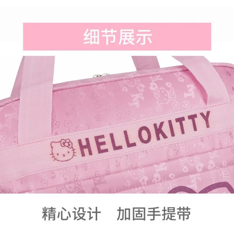 Hello Kitty Cartoon Creative Portable Shoulder Bag Cute Portable Large Capacity Multifunctional Travel Messenger Bag Mummy Bag