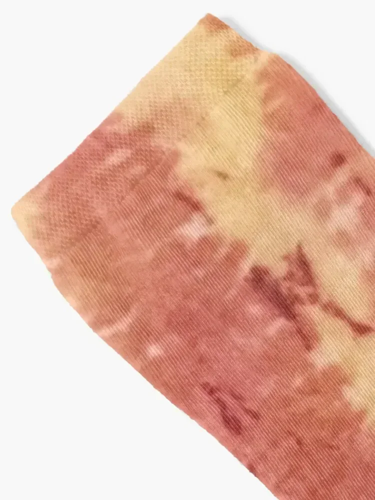 Multi-Colored Shibori Textile Artwork Socks loose New year's Thermal man winter Stockings man Mens Socks Women's