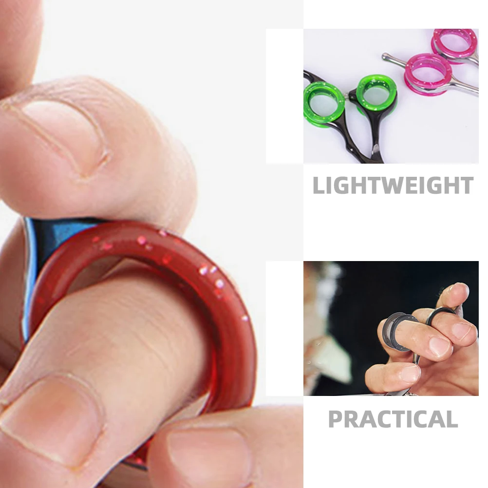 18 Pcs Cutting Ring Pet Grooming Supply Pets Scissors Cover Shear Finger Inserts Baby