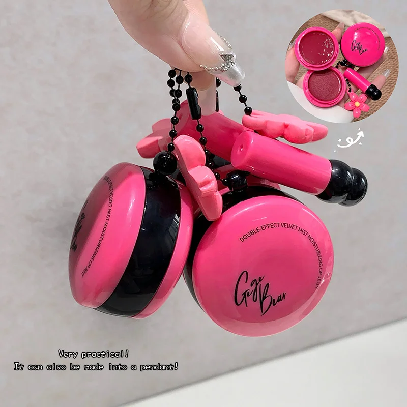 Double Effect Lip Gloss Frozen Makeup Stick Velvet Mist Lip Balm Moisturizing Lips Whitening Lip Foundation With Silicone Brush