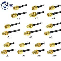 SMA Stecker auf RP-SMA Weibliche Schutzwand RG174 WiFi Router Antenne Verlängerung Koaxialkabel für WiFi Router Drahtlose Netzwerk Karte